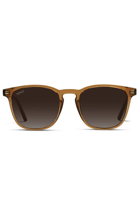 Nick - 51mm Polarized Rounded Square Sunglasses