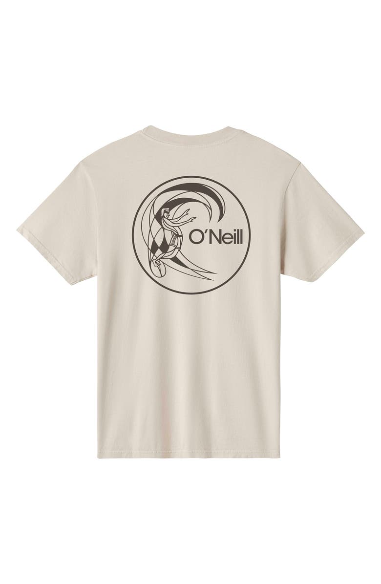 O'Neill OG Circle Surfer Logo Graphic T-Shirt, Alternate, color, Light Khaki