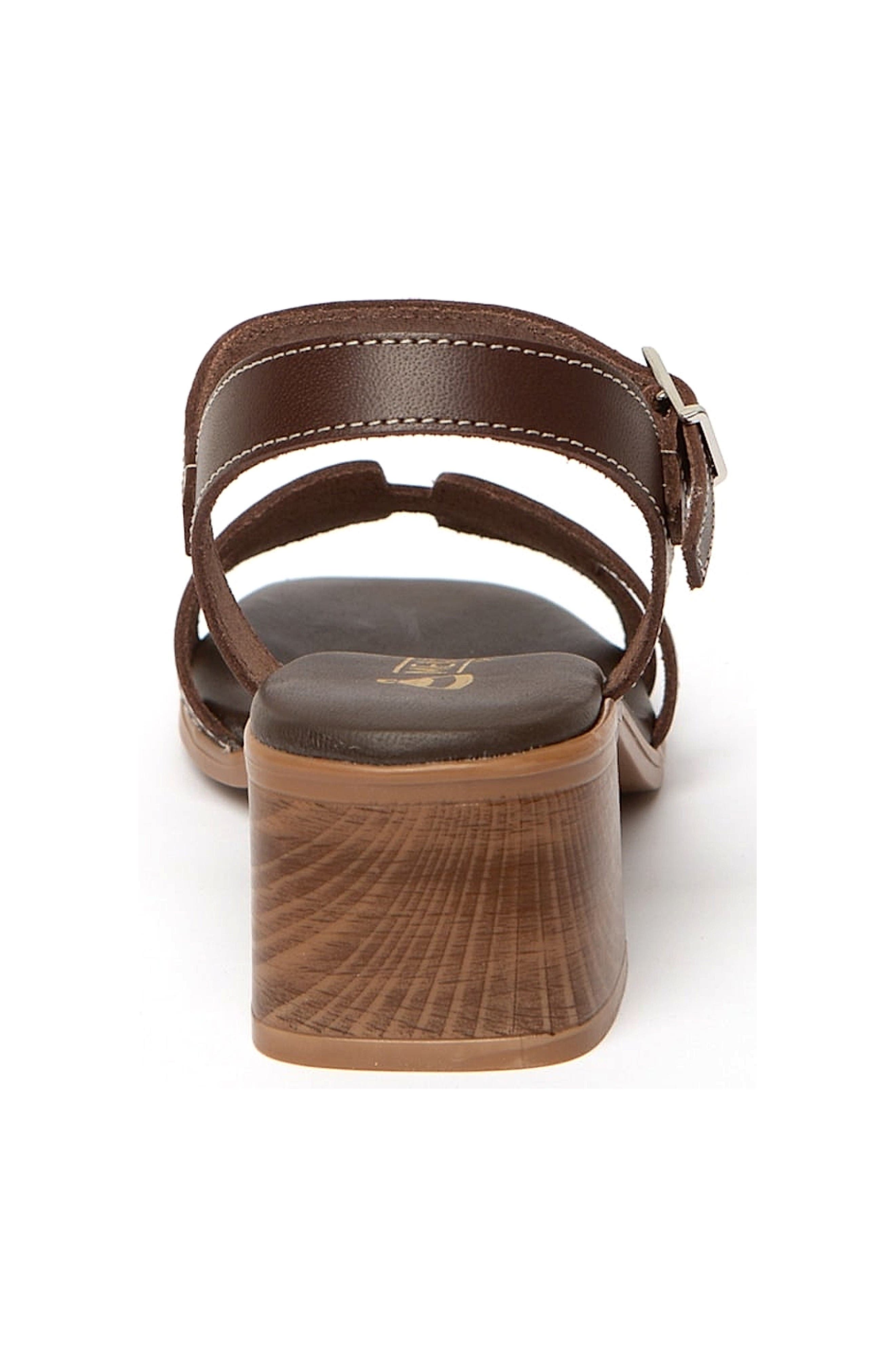 Siena Heeled Sandal, Alternate, color, Chocolate