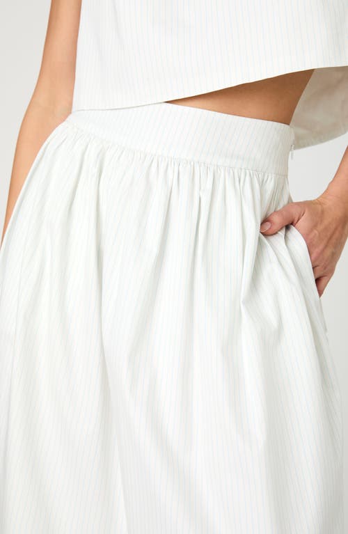 Shop French Connection Pinstripe Cotton Poplin Skirt
