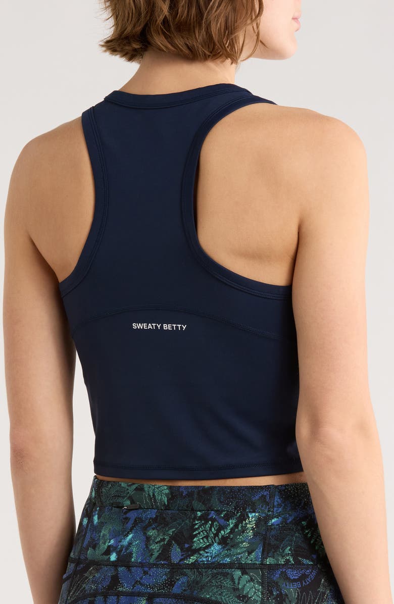 Sweaty Betty All Day Cropped Tank, Alternate, color, Navy Blue