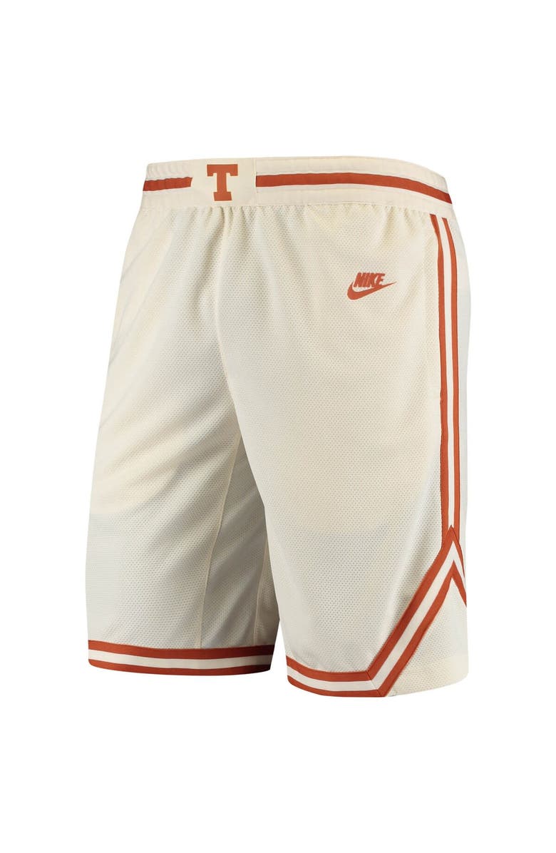 Nike Men's Nike Cream Texas Longhorns Retro Replica Performance Basketball Shorts, Alternate, color, Cream