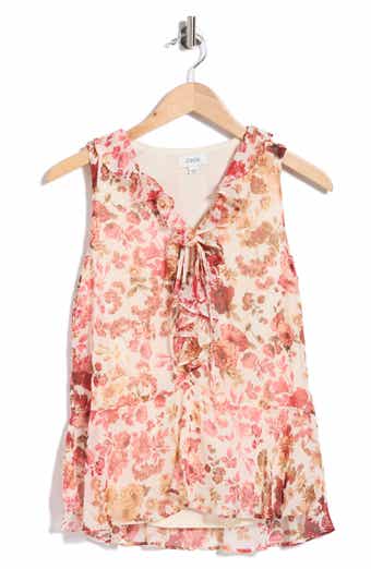 CeCe Ruffle Sleeveless Top
