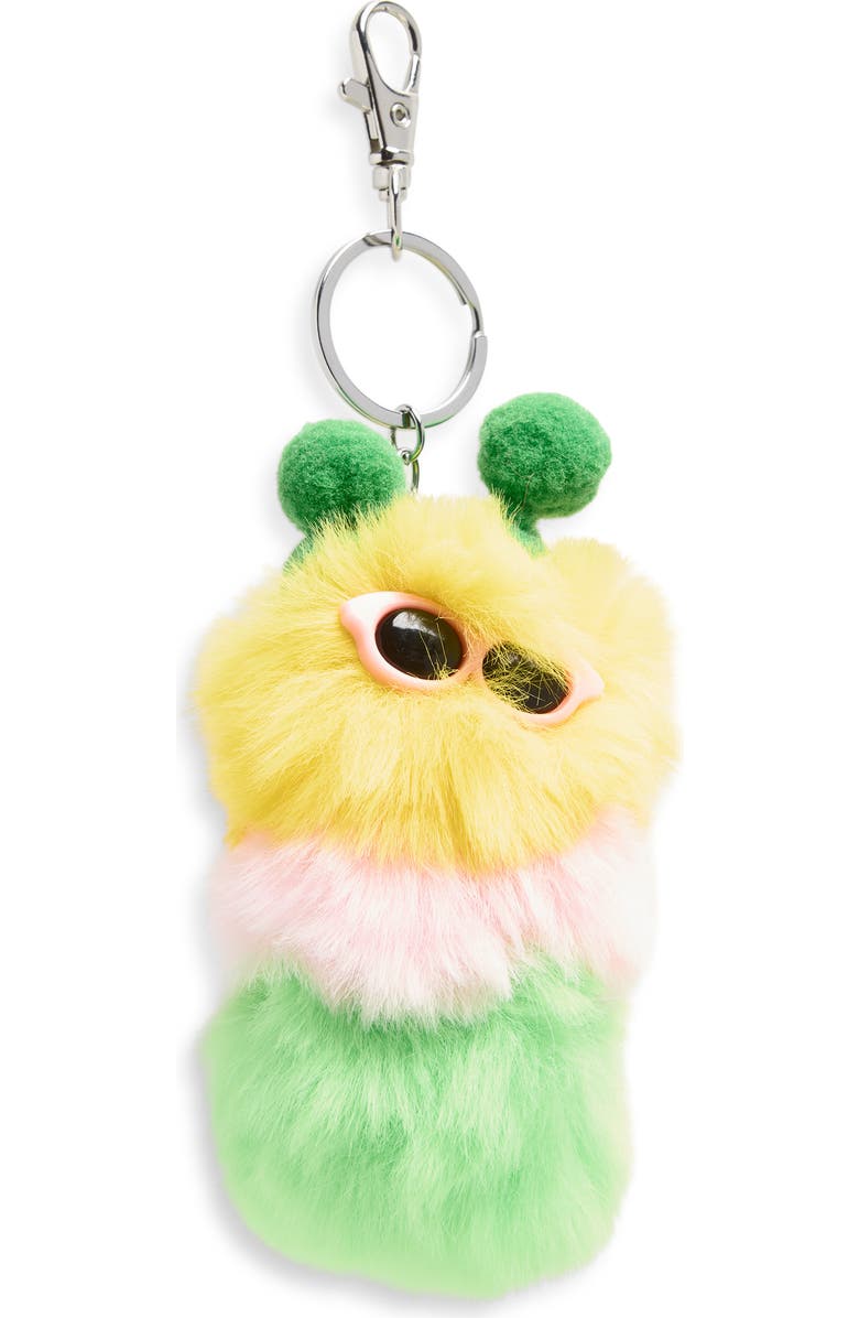Ruby & Ry Fuzzy Caterpillar Key Chain, Main, color, Green