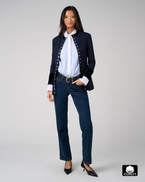 Weworewhat Military Blazer In Blue