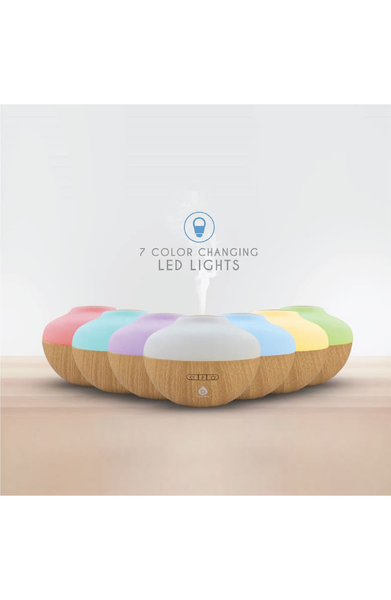 PURSONIC Aromatherapy Diffuser & Essential Oil Set-Ultrasonic Top 3 Oils-300ml with 2 Mist Settings 7 Ambient Light Settings, Alternate, color, 