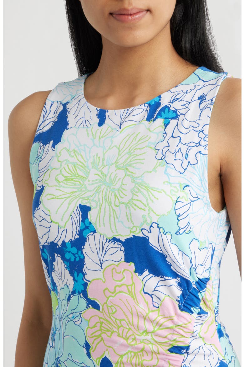 Carolita Ruched Sleeveless Maxi Dress, Alternate, color, STARLIGHT NAVY