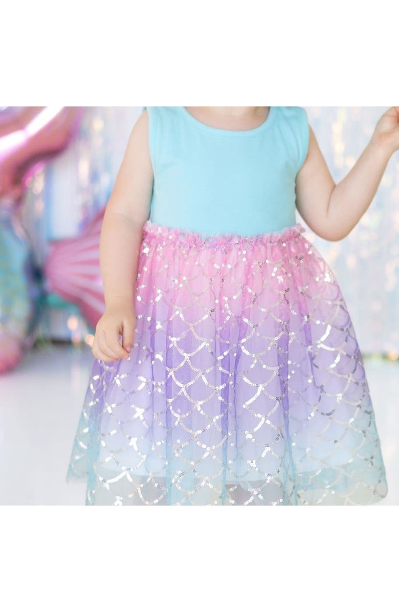 Sweet Wink Sparkling Mermaid Tank Tutu Dress, Alternate, color, Multicolor