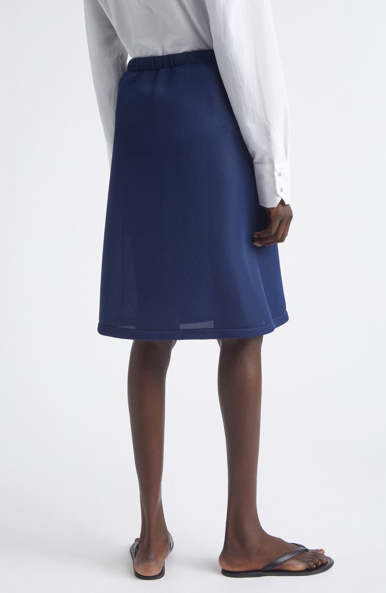 COMING OF AGE Mesh Spacer Knit Skirt, Alternate, color, Navy Mesh