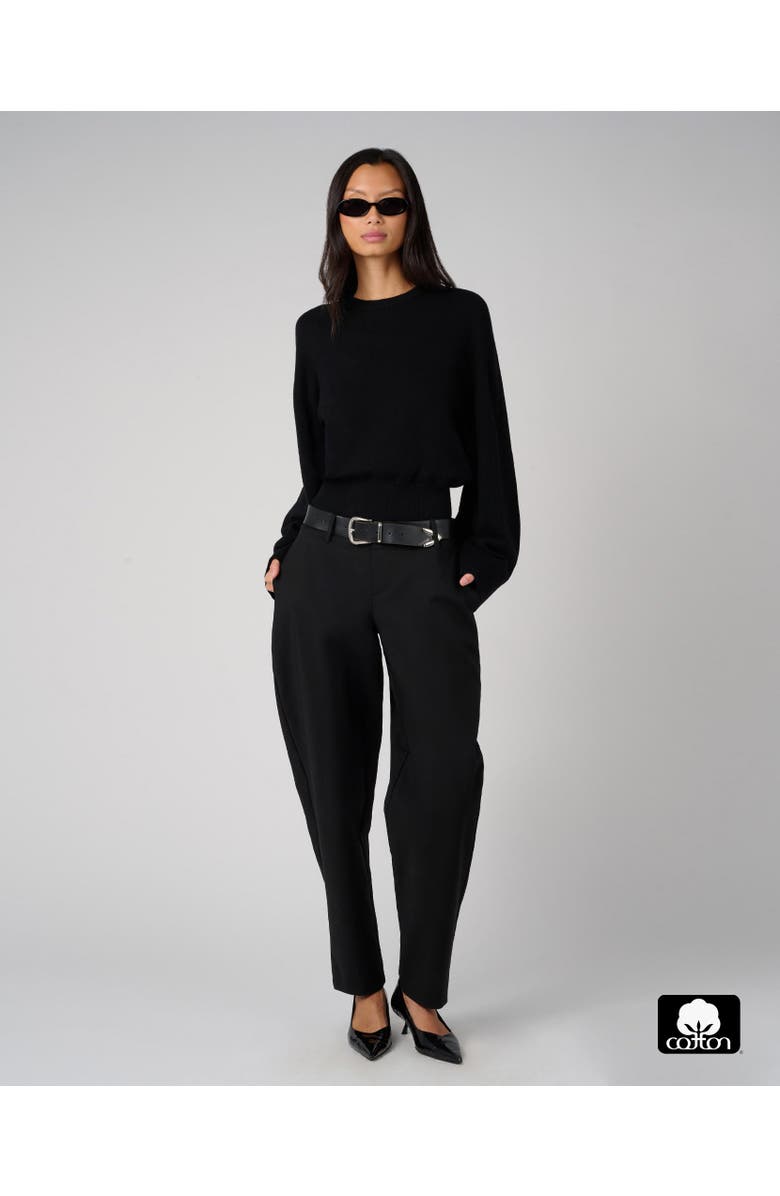 WeWoreWhat Bubble Crewneck Sweater, Alternate, color, Black