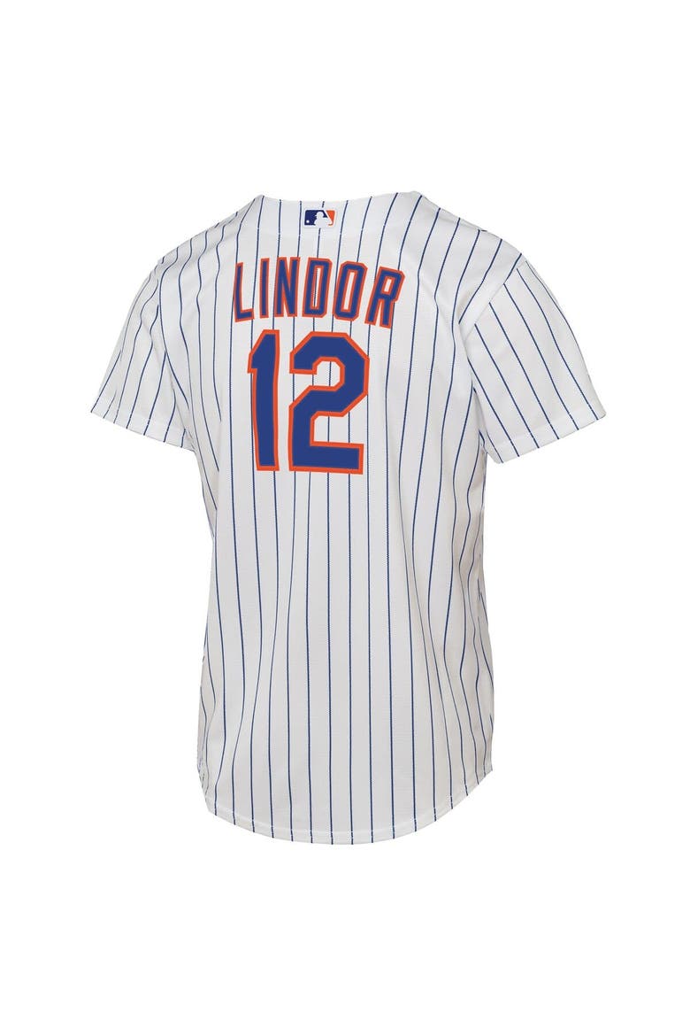 Youth Nike Francisco Lindor White New York Mets Home Replica Player Jersey, Alternate, color, White