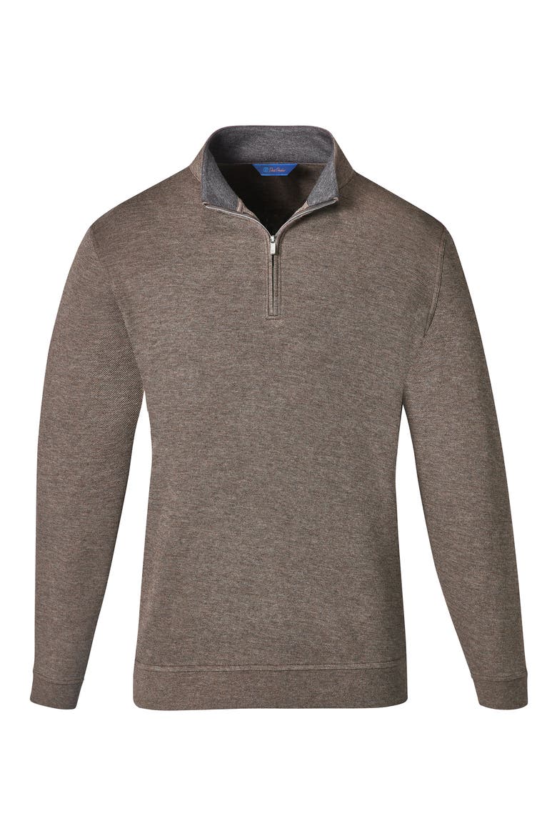 Solid Quarter Zip Sweater, Main, color, CHOCOLATE