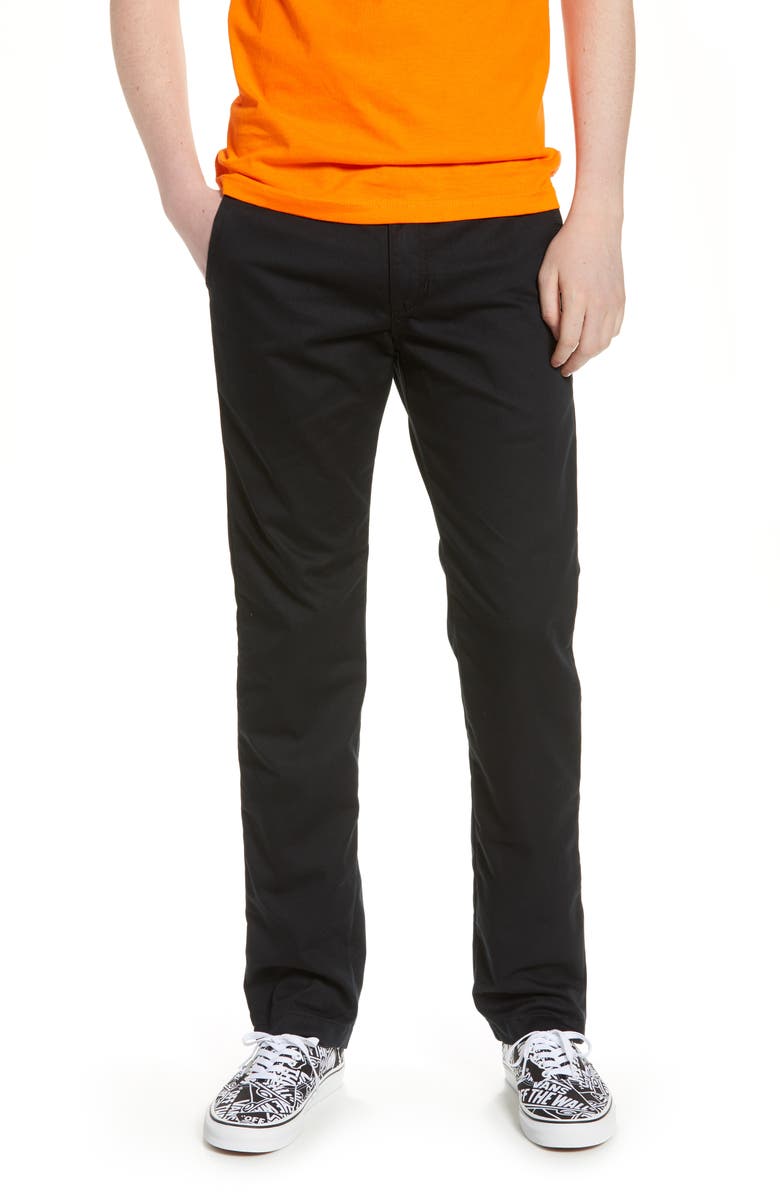 Vans Authentic Slim Fit Stretch Chinos, Main, color, 