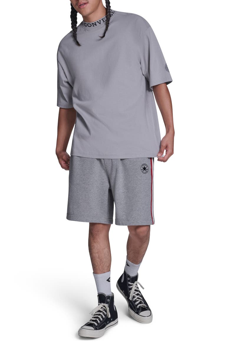 Converse Gold Standard Mock Tee, Alternate, color, Grey Area