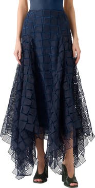 Akris Trapezoid Organza Skirt