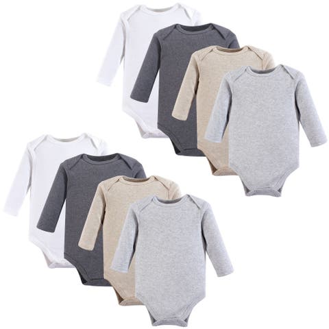 Cotton Long-Sleeve Bodysuits 8-Pack (Baby)