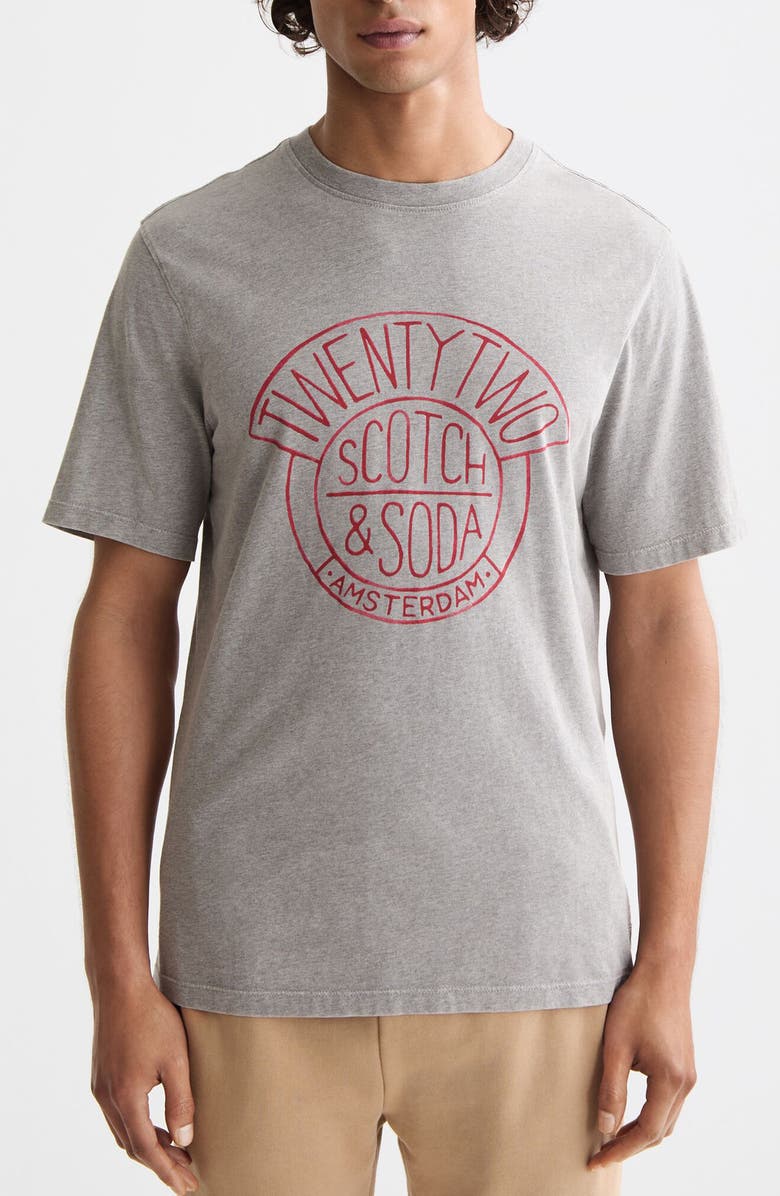 Scotch & Soda Graphic T-Shirt, Main, color, Grey