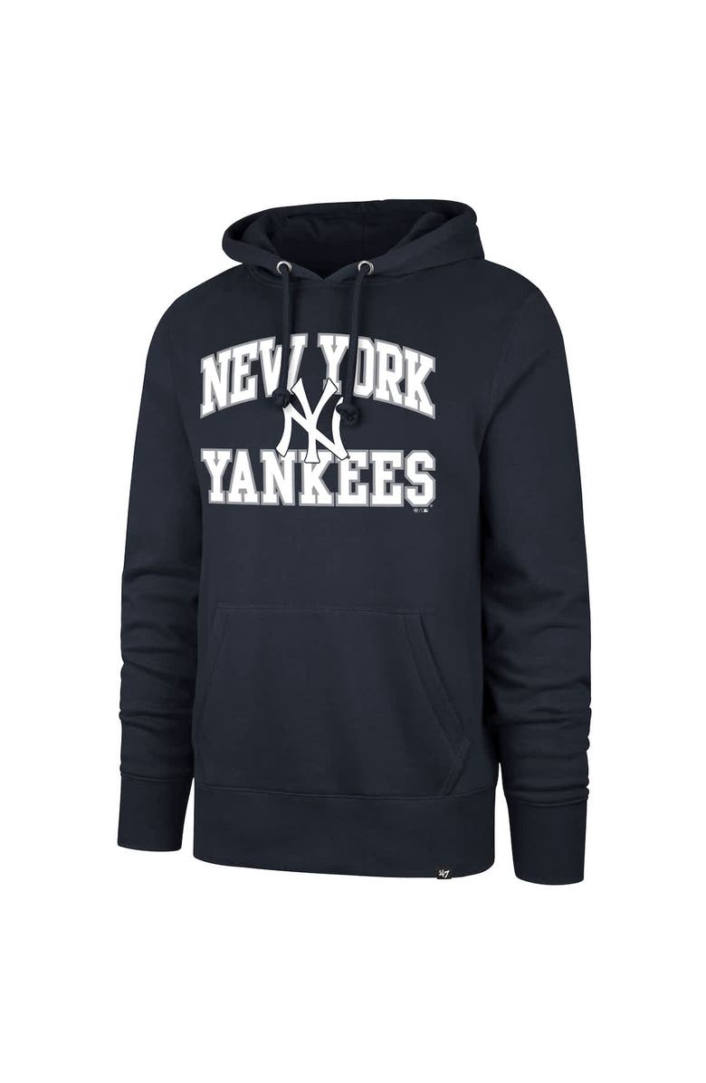 '47 Men's '47  Navy New York Yankees Velocity Headline Pullover Hoodie, Alternate, color, Navy