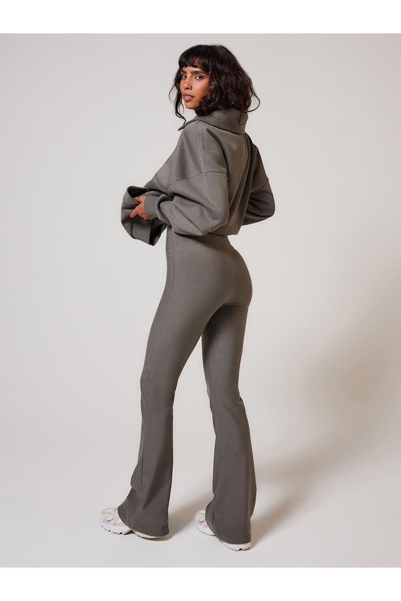 Winter Flared Leggings, Alternate, color, Slate Green