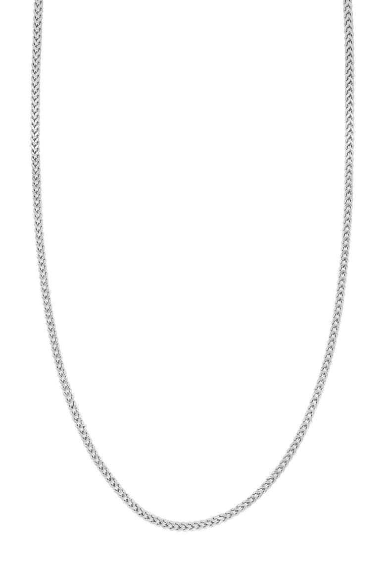 Wheat Chain Necklace (Nordstrom Exclusive), Main, color, 14K WHITE GOLD