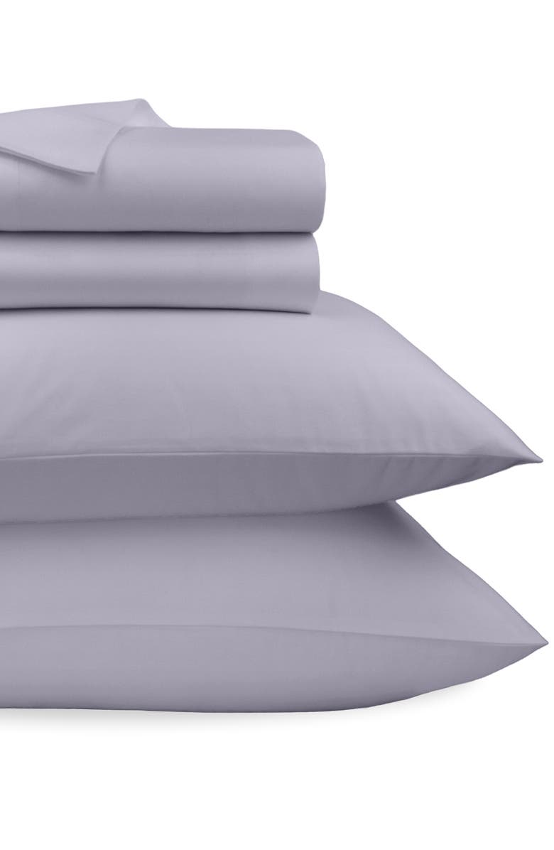 CALIFORNIA DESIGN DEN Grand Indulgence 1000 Thread Count 100% Cotton Sateen Sheet Set, Main, color, Lavender Grey