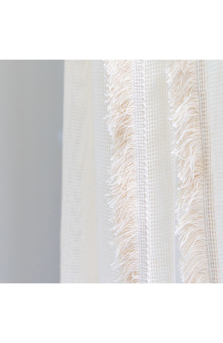 CRANE BABY Kendi Macramé Trim Cotton Canopy, Alternate, color, Beige