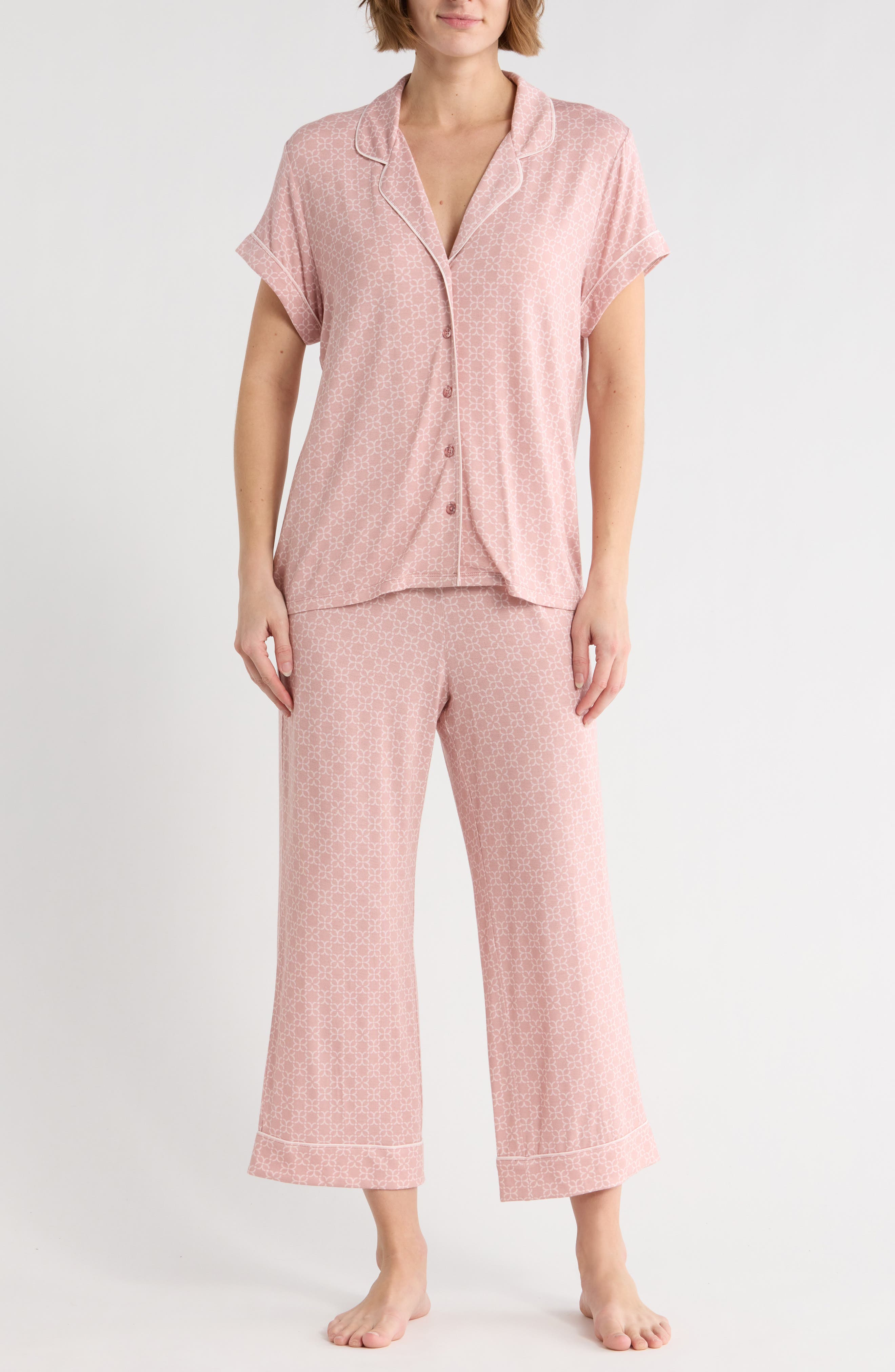 PINK L FLORAL LATTICE