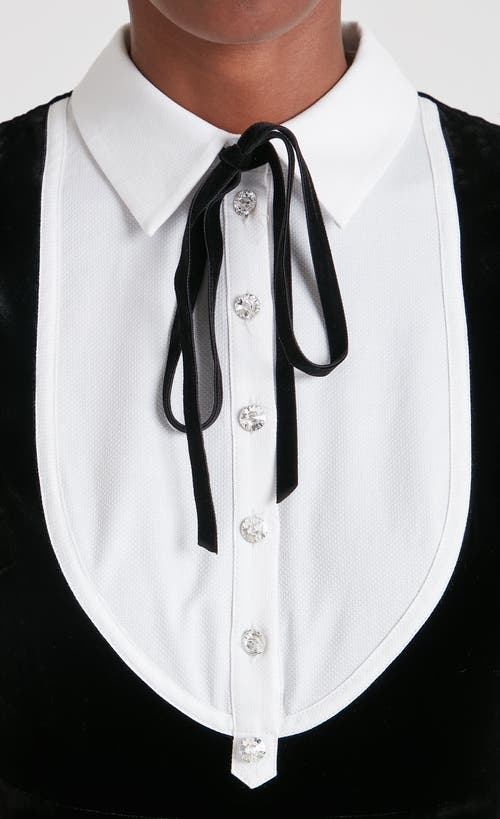 Temperley London Pompidou Bib Dress In Black