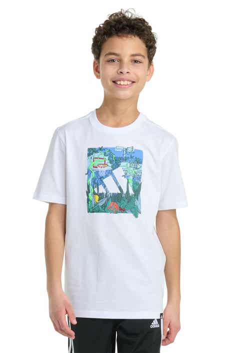adidas Kids' Jungle Box Logo Graphic T-Shirt