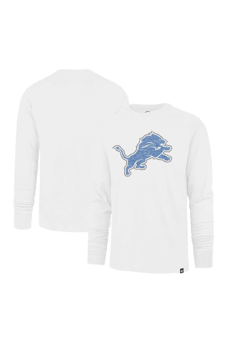 '47 Men's '47 White Detroit Lions Premier Franklin Long Sleeve T-Shirt, Main, color, White