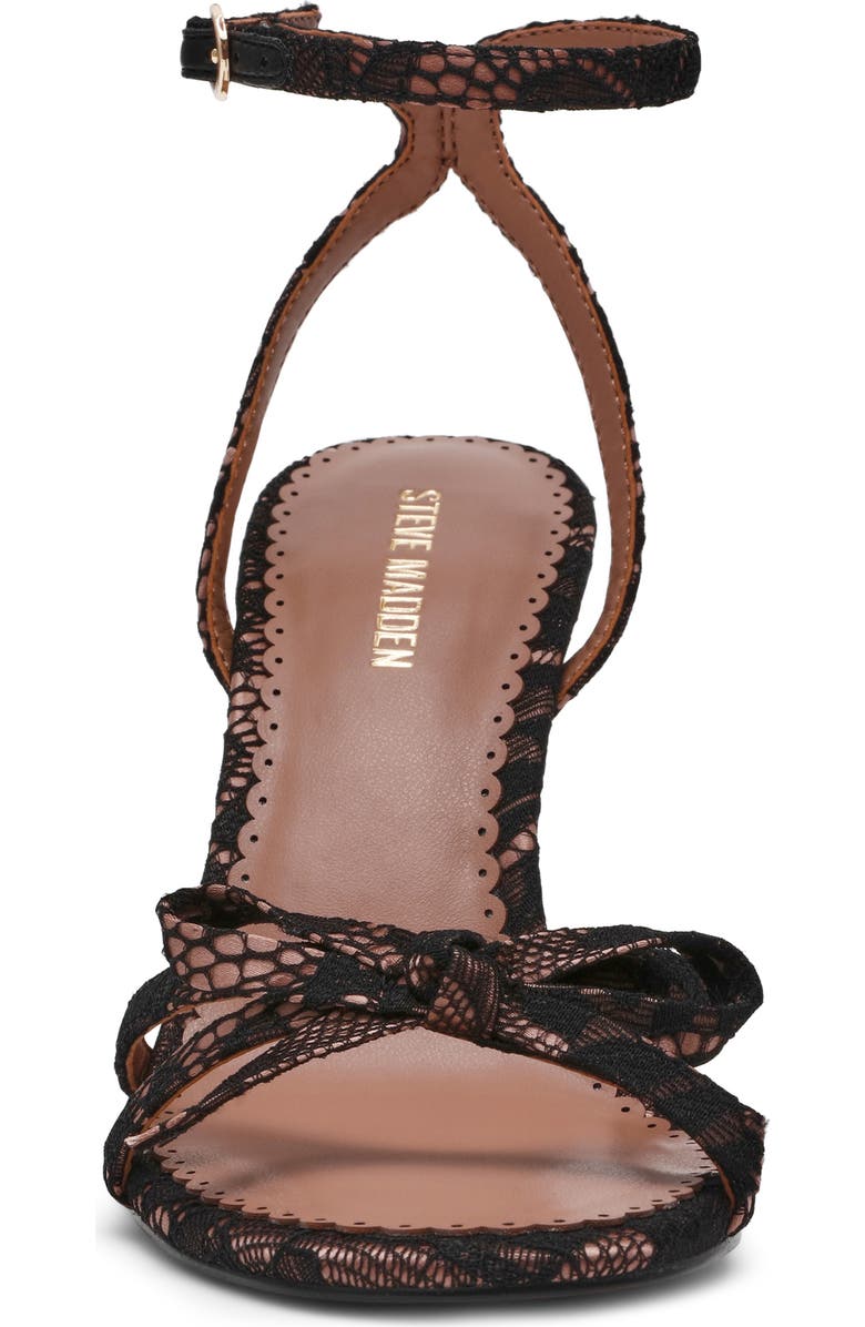 Steve Madden Hara Ankle Strap Sandal, Alternate, color, Black Lace