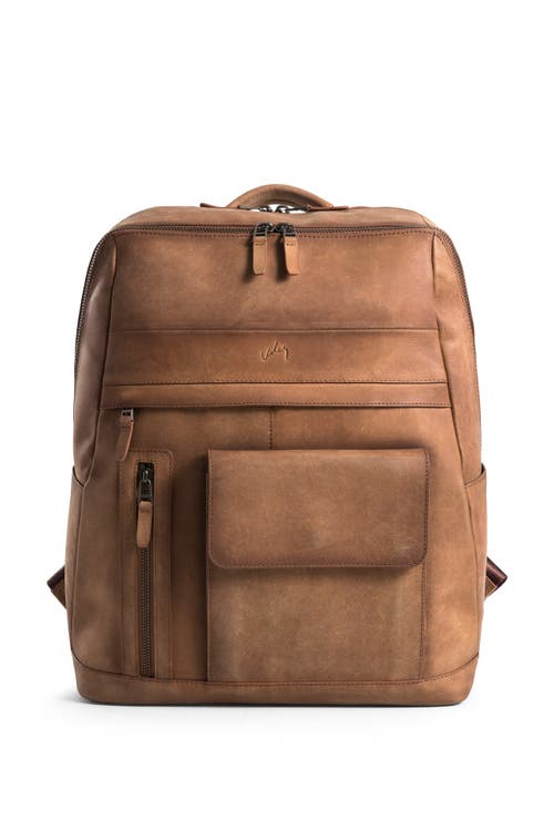 Velez Top Grain Leather Backpack For Men And Women Casual Daypack