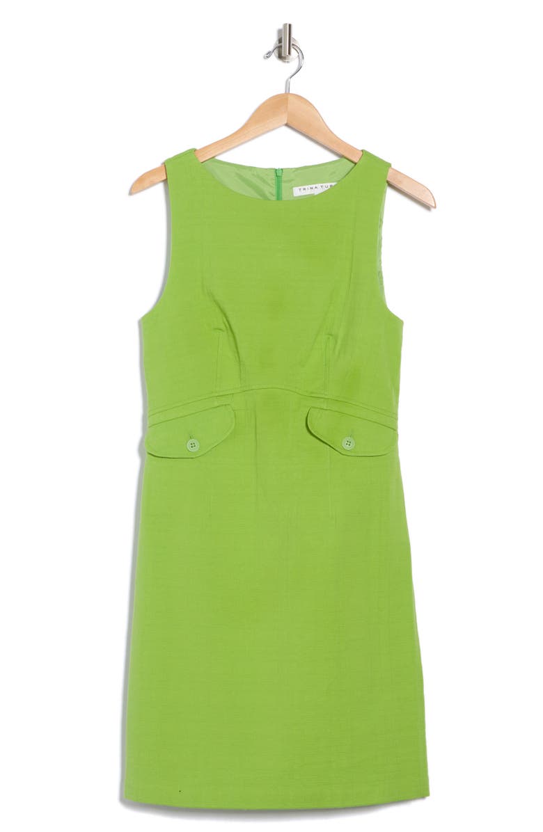 Trina Turk Atrina Sleeveless Cotton Blend Sheath Dress, Alternate, color, 