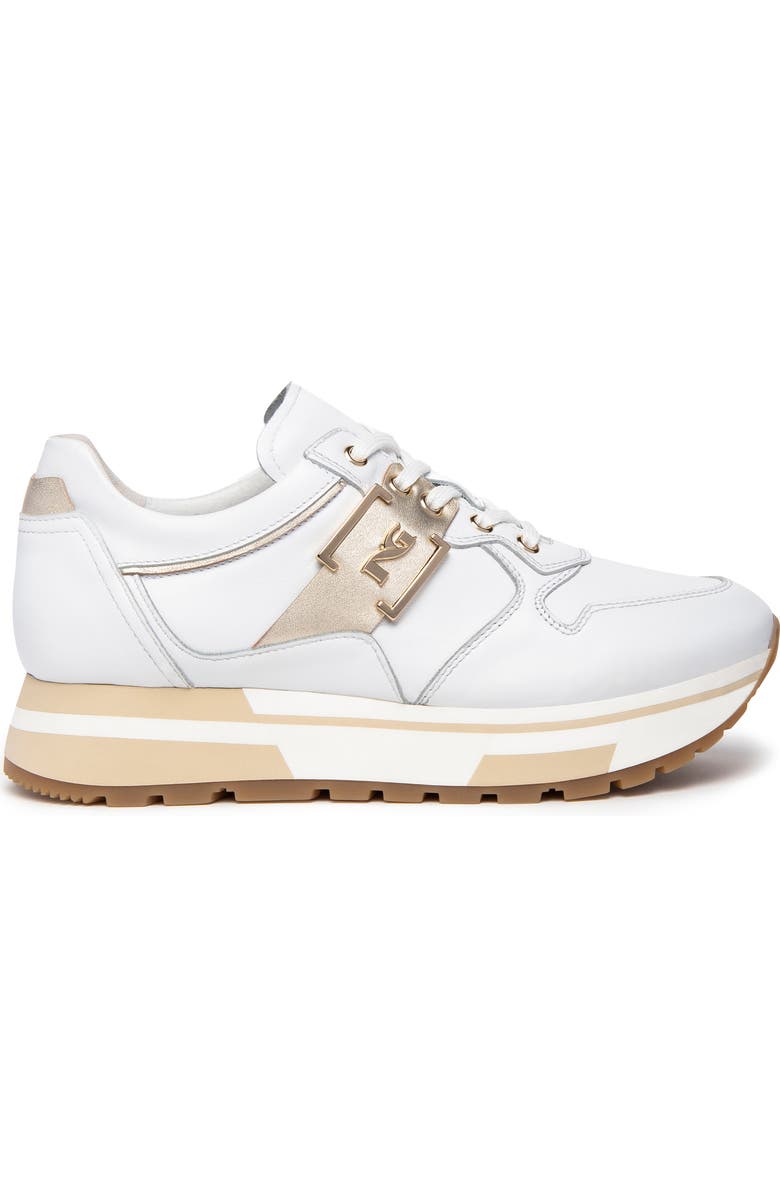 NeroGiardini Logo Plate Sneaker, Alternate, color,