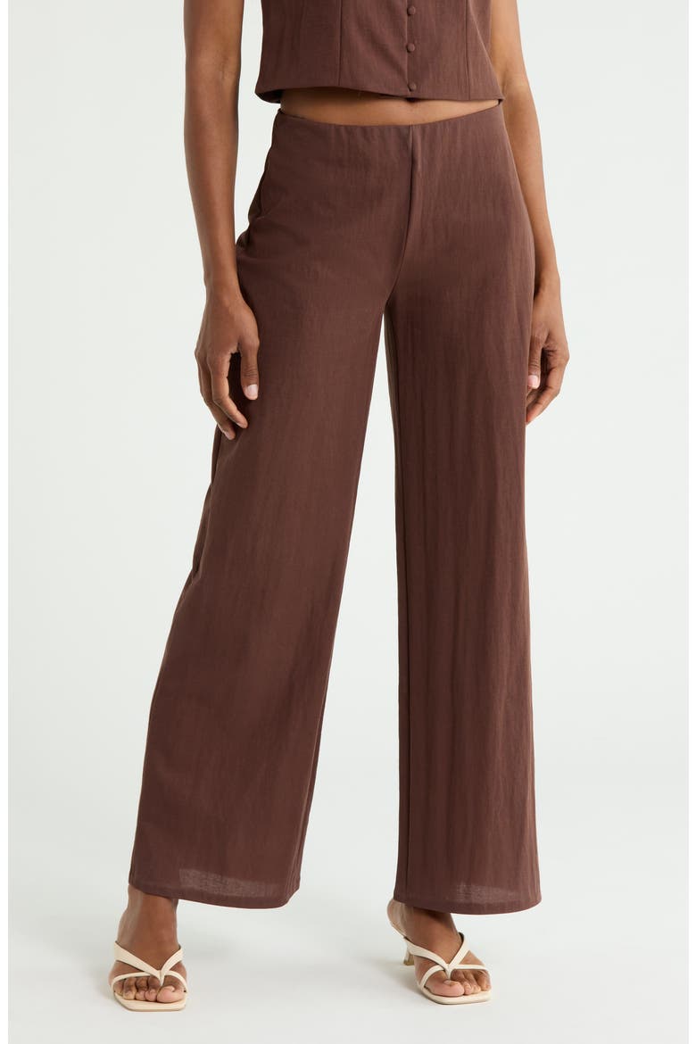 Straight Leg Pants, Main, color, BROWN