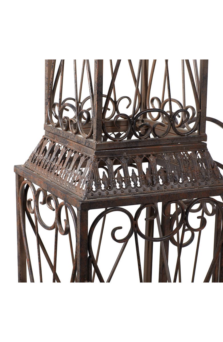 WILLOW ROW Metal Garden Gate, Alternate, color, Black