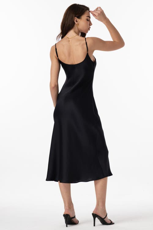 Silksilky Mulberry Silk Spaghetti Strap Long Nightgown