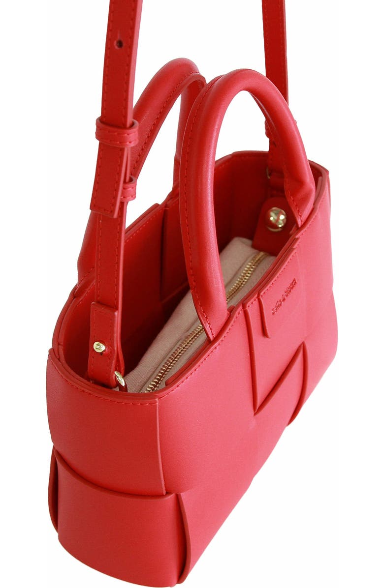 Belle & Bloom Little Love Woven Crossbody Bag, Main, color, Red