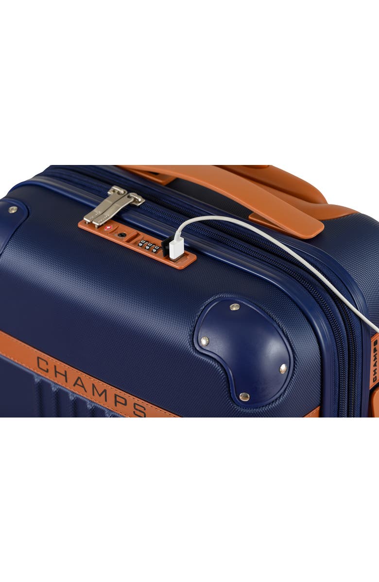 CHAMPS Vintage 2-Piece Luggage Set, Alternate, color, Navy