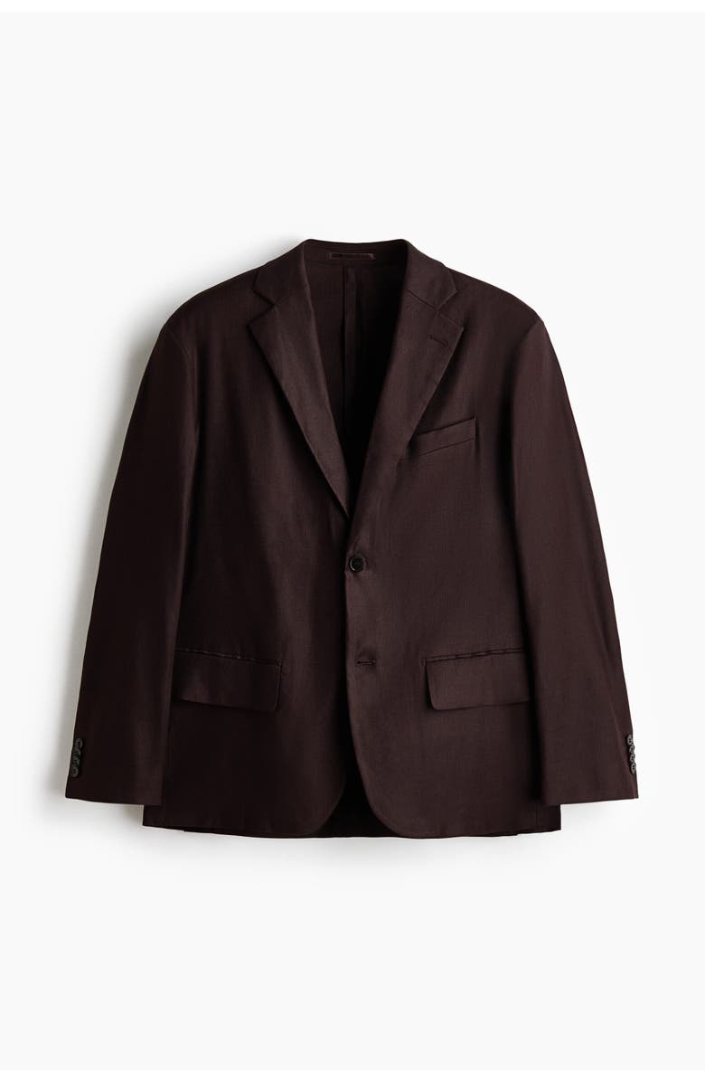H&M Relaxed Fit Jacket, Alternate, color, Dark Brown