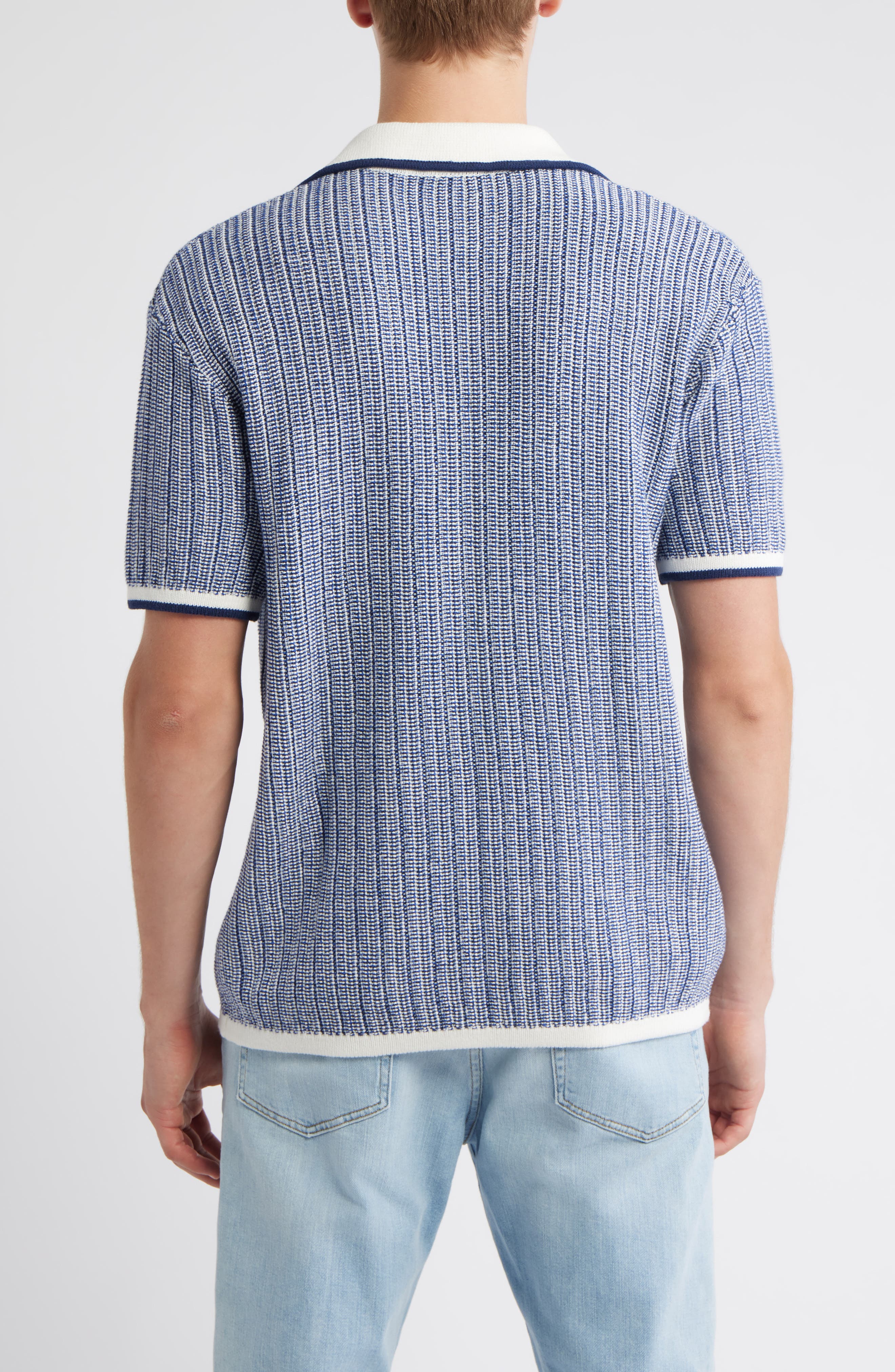 Marled Johnny Collar Polo - image 2