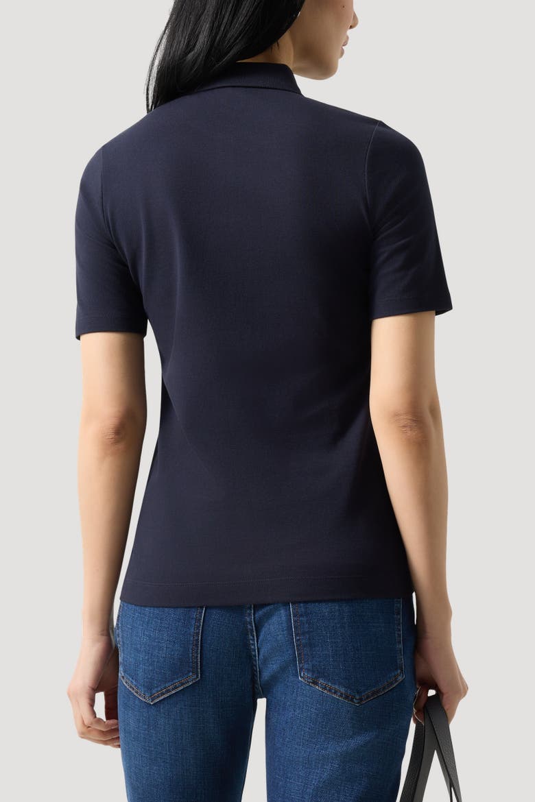 Malika Polo Shirt, Alternate, color, Navy blue