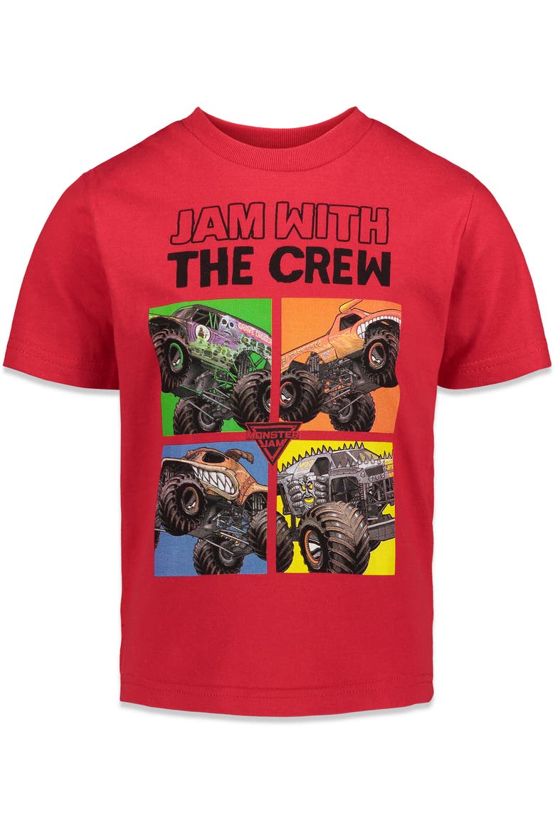 3-Pack Short Sleeve T-Shirts, Alternate, color, Red Black Heather Grey