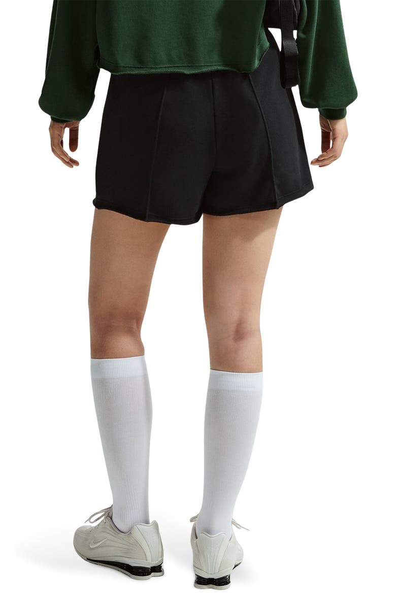 Nike Offline Chill Cotton Blend French Terry Shorts, Alternate, color, Black/ Black/ Sail