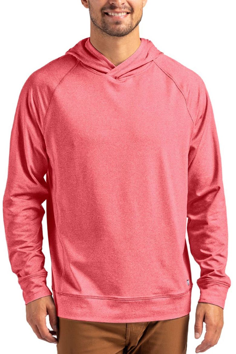 Adapt Heather Hooded Pullover, Main, color, CARDINAL RED HEATHER