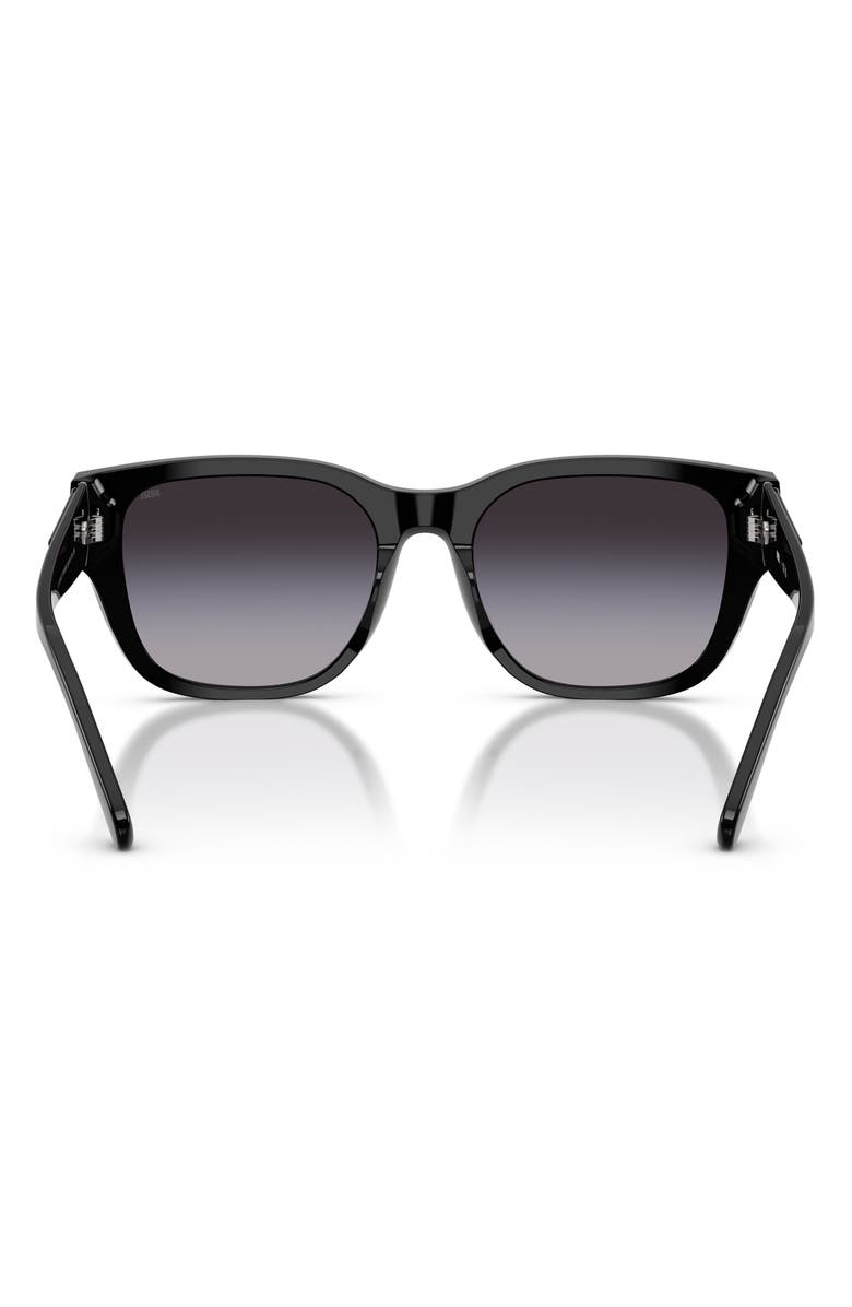 DIESEL<sup>®</sup> 56mm Square Sunglasses, Alternate, color, Shiny Black / Grey Gradient