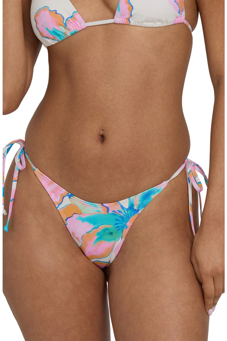Sweet Escape Dippi Hike Side Tie Bikini Bottoms, Alternate, color, SALT CRYSTAL