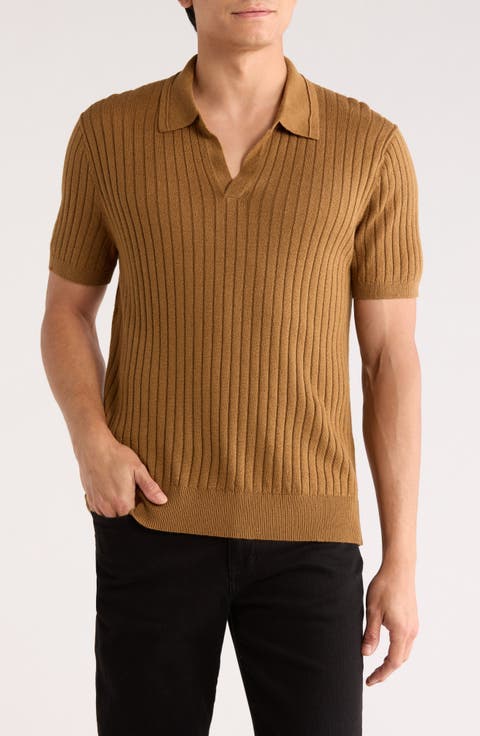 Rib Knit Polo