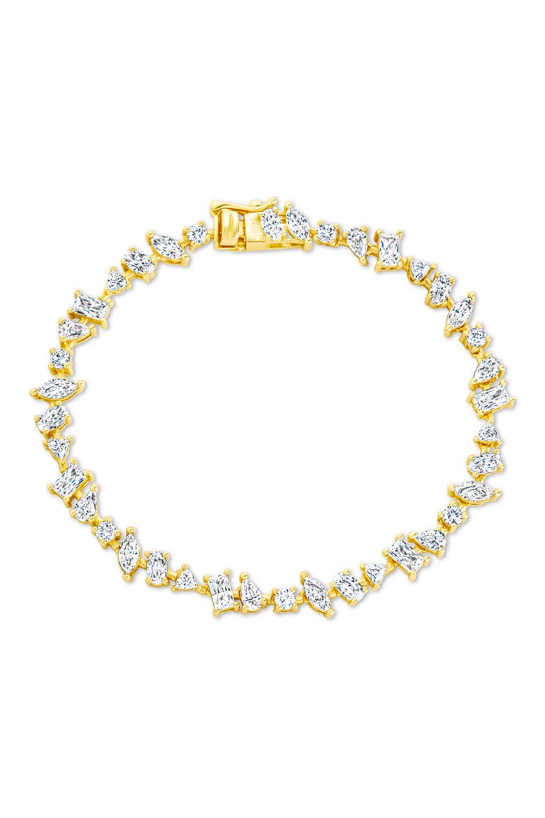 Ellery Cubic Zirconia Tennis Bracelet, Main, color, GOLD
