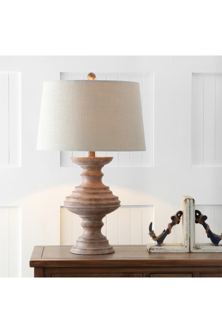 Scarlett 26.5" Resin LED Table Lamp, Brown, Alternate, color, Brown